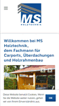 Mobile Screenshot of ms-holztechnik.de