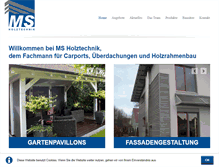 Tablet Screenshot of ms-holztechnik.de